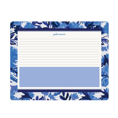 Indigo Blooms Custom Compact Deskpad