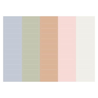 Pastel Customizable Hourly Event Stickers