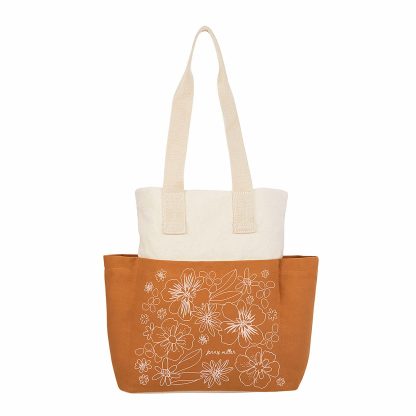 Petal Pop Custom Color Block Tote Bag