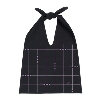 Focused Grid Triangle Tote Bag