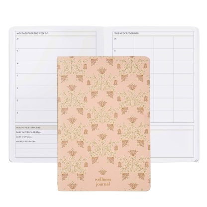 Floral Motif PetitePlanner Wellness Log