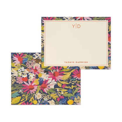 Painterly Florals Personalized Stationery