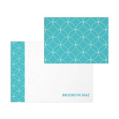 Mid Century Circles Personalized Stationery