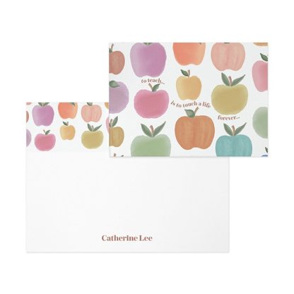 Rainbow Apples Personalized Stationery