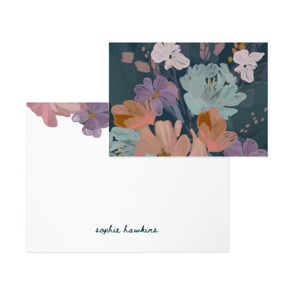 Bold Blooms Personalized Stationery