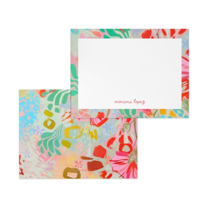 Bold Floral Personalized Stationery