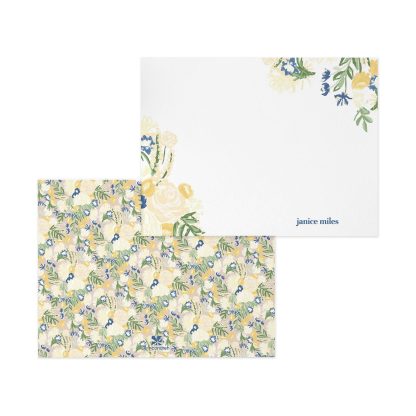 Floral Lattice Personalized Stationery
