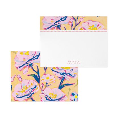 Floral Bursts Personalized Stationery