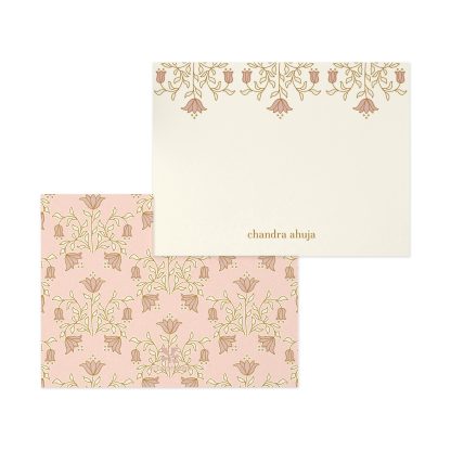 Floral Motif Personalized Stationery