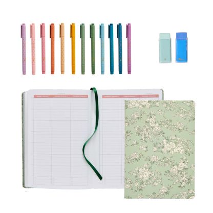 Toile Wallpaper Fern A5 Softbound Academic Planner Bundle