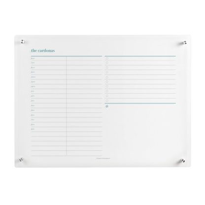 Acrylic Hourly Schedule Wall Calendar