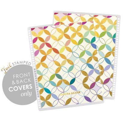 Mid Century Circles Metallic Covers