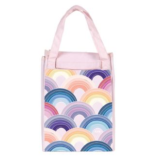 Pastel Rainbows Custom Insulated Lunch Tote