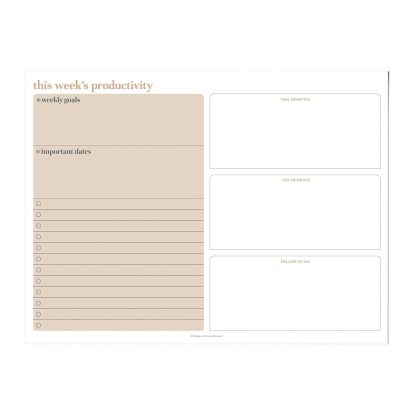 Productivity Wall Organization Center Insert Board