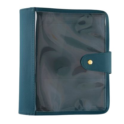 Large Peacock Clear Planner Folio