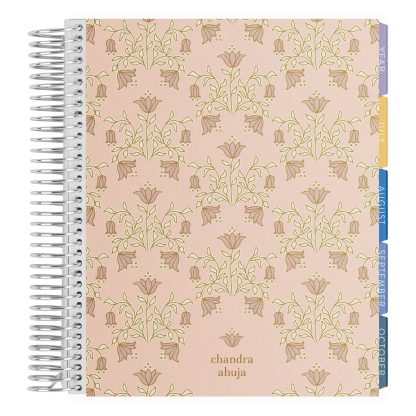 Floral Motif Monthly Planner