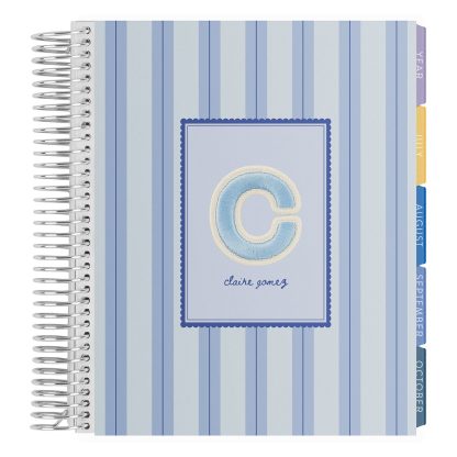 Stoney Clover Lane Pinstripe Periwinkle Monthly Planner