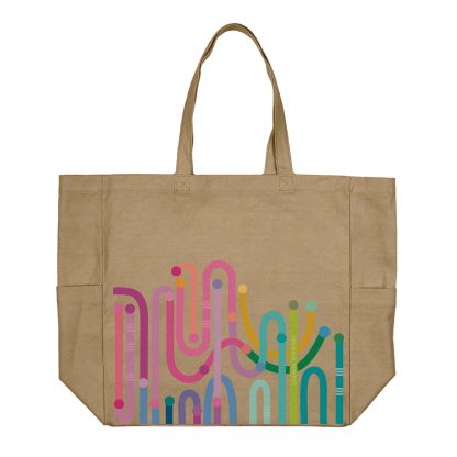 Journey Canvas Pocket Tote Bag
