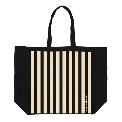 Classic Stripes Custom Pocket Tote Bag