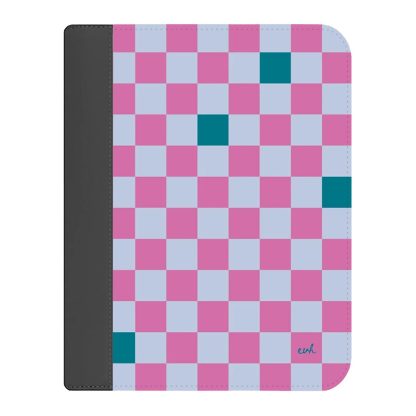 Large Checkered Stand Up Folio