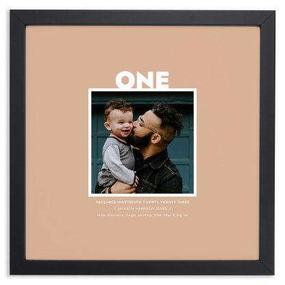 Memory Caption Square Framed Photo