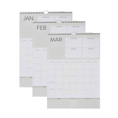 Minimal Productivity Wall Calendar