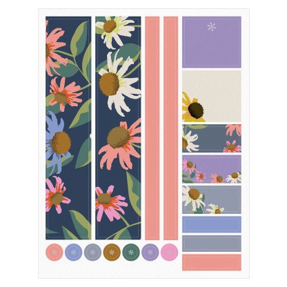 Daisy Blooms Monthly Sticker Sheet