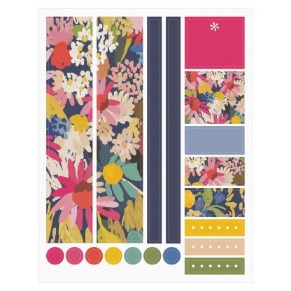 Painterly Floral Monthly Sticker Sheet