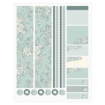 Toile Wallpaper Monthly Sticker Sheet