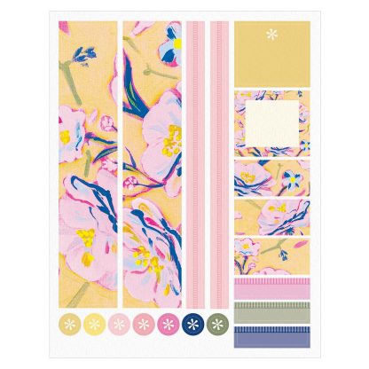 Floral Bursts Monthly Sticker Sheet