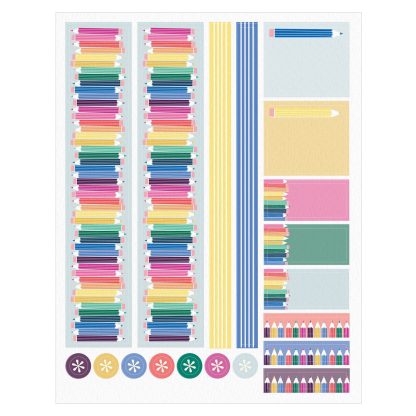 Prismatic Pencils Monthly Sticker Sheet