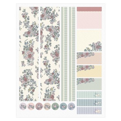 Toile Monthly Sticker Sheet