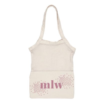Canvas Mesh Tote Bag
