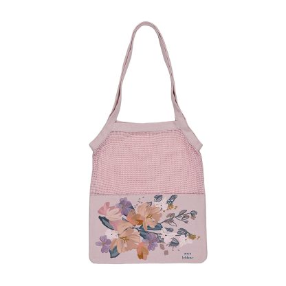 Bold Blooms Mesh Tote Bag