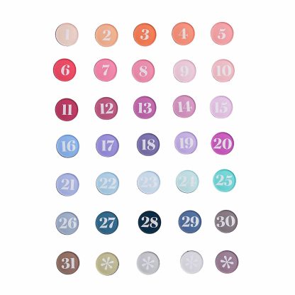 Colorful Magnetic Date Dots