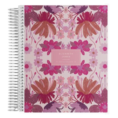 Fuchsia Floral Batik Project Notebook