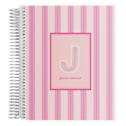 Stoney Clover Lane Pinstripe Flamingo Notebook