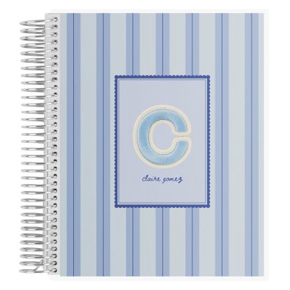 Stoney Clover Lane Pinstripe Periwinkle Notebook
