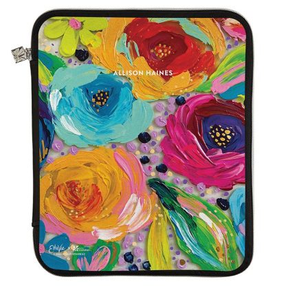EttaVee Finger Painted Florals Planner Folio