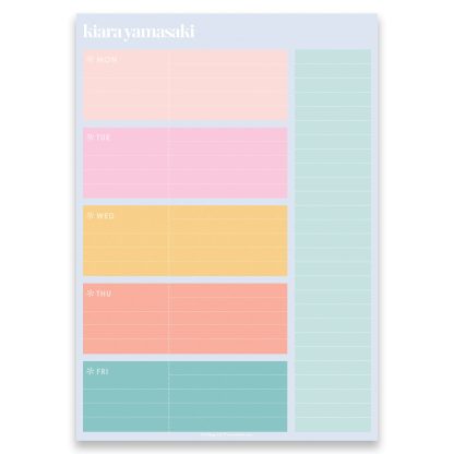Personalized Planning Notepad