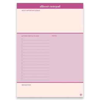 Weekly Goals Notepad
