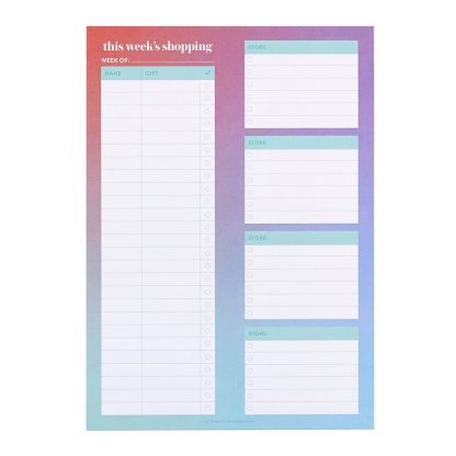 Gift Shopping List Notepad