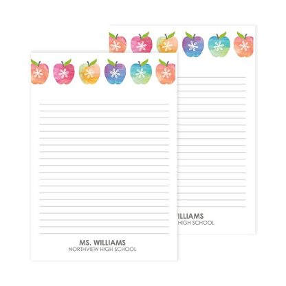 Watercolor Apples Notepad 2pk