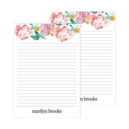 Watercolor Blooms Notepad 2pk