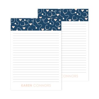 Stethoscope Heart Notepad 2pk