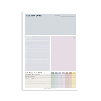 Weekly Wellness Tracker Notepad