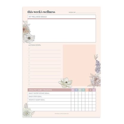 Weekly Wellness Tracker Notepad V1