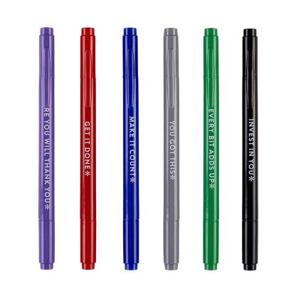 Budget Dual-Tip Markers 6-Pack