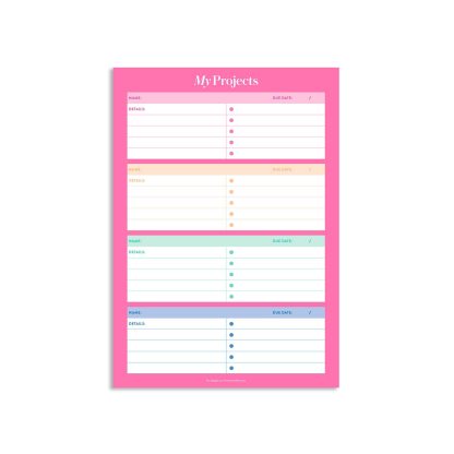Project Tracker Notepad
