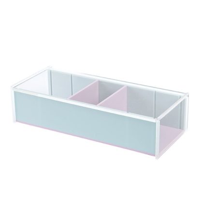 Pastel Acrylic Compartment Storage Box